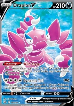 Drapion V - Lost Origin (Ultra Rare) [LOR-182]