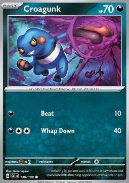 Croagunk - Scarlet & Violet (Common) [SVI-130]