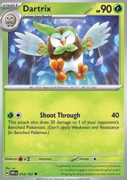 Dartrix - Obsidian Flames (Uncommon) [OBF-014]