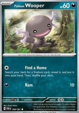 Paldean Wooper - Paldean Fates (Common) [PAF-058]