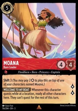 Moana - Born Leader - Into the Inklands (Rare) [3INK-116]