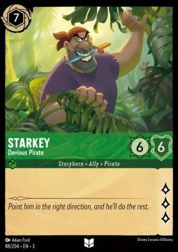 Starkey - Devious Pirate - Into the Inklands (Uncommon) [3INK-88]