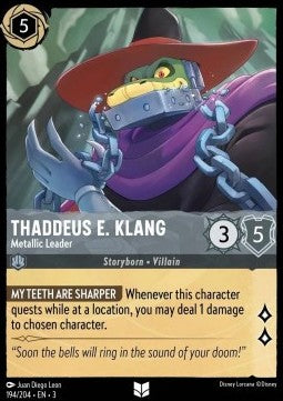 Thaddeus E. Klang - Metallic Leader - Into the Inklands (Uncommon) [3INK-194]