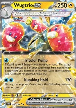 Wugtrio ex - Temporal Forces (Double Rare) [TEF-060]