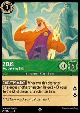 Zeus - Mr. Lightning Bolts - Ursula's Return (Super Rare) [4URS-92]
