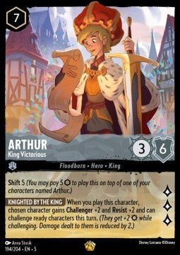 Arthur - King Victorious (V.1) - Shimmering Skies (Legendary) [5SSK-194]