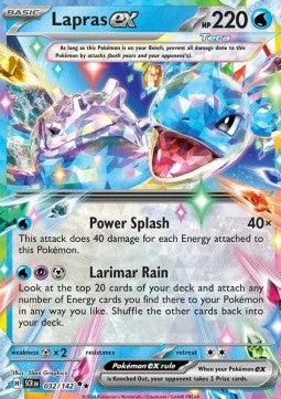 Lapras ex - Stellar Crown (Double Rare) [SCR-032]