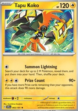 Tapu Koko - Surging Sparks (Rare) [SSP-065]