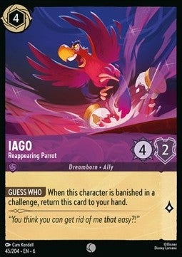 Iago - Reappearing Parrot - Azurite Sea (Common) [6AZS-45]