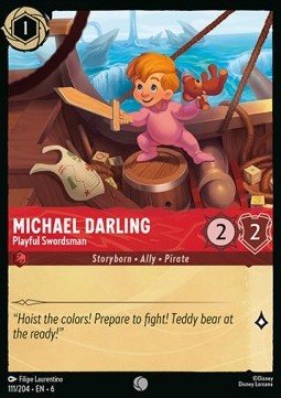 Michael Darling - Playful Swordsman - Azurite Sea (Common) [6AZS-111]
