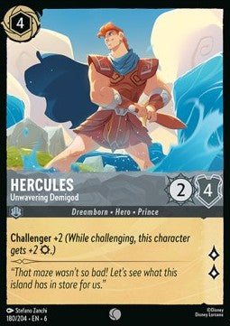 Hercules - Unwavering Demigod - Azurite Sea (Common) [6AZS-180]