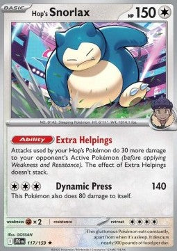 Hop's Snorlax - Journey Together (Rare) [JTG-117]