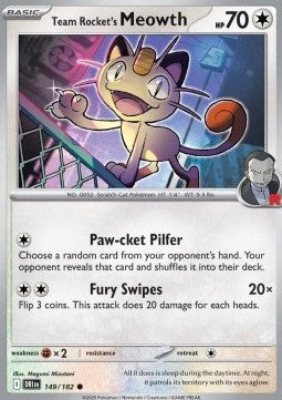 Team Rocket's Meowth - Destined Rivals (Common) [DRI-149]