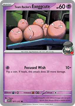 Team Rocket's Exeggcute - Ascended Heroes (Common) [ASC-077]