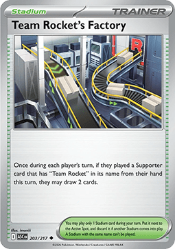 Team Rocket's Factory - Ascended Heroes (Uncommon) [ASC-203]