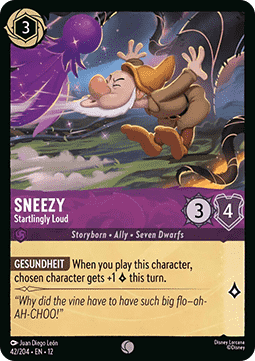 Sneezy - Startlingly Loud - Wilds Unknown (Common) [12WIL-42]