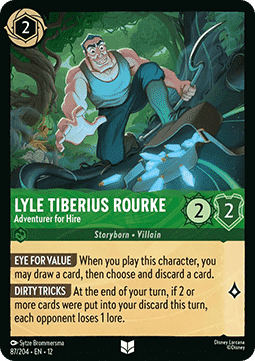 Lyle Tiberius Rourke - Adventurer for Hire - Wilds Unknown (Uncommon) [12WIL-87]