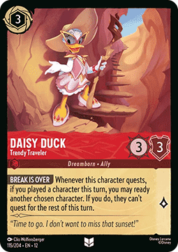 Daisy Duck - Trendy Traveler (V.1) - Wilds Unknown (Uncommon) [12WIL-115]
