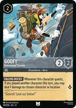 Goofy - Determined Traveler - Wilds Unknown (Uncommon) [12WIL-189]