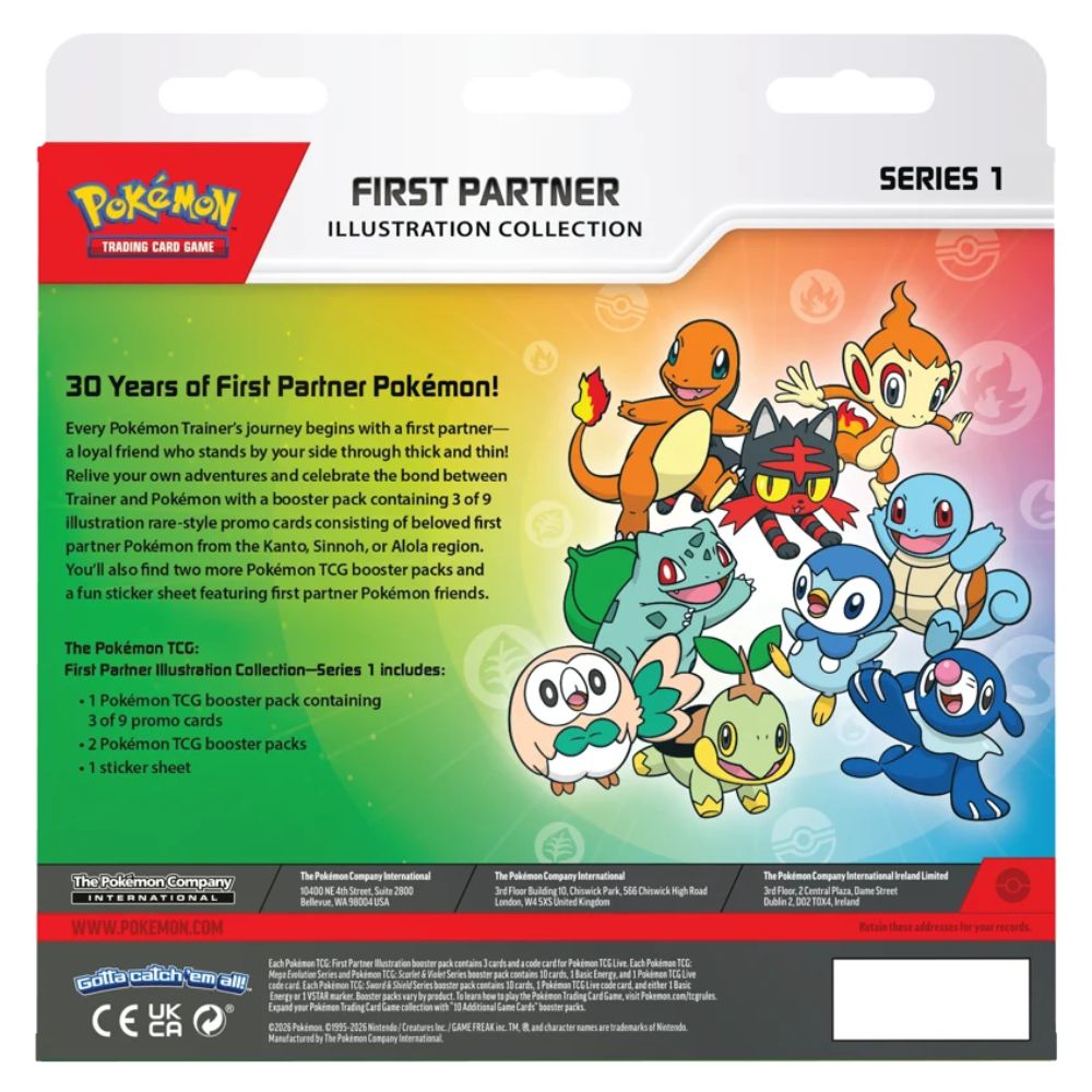 Pokemon First Partner Illustration Collection Box English Series 1