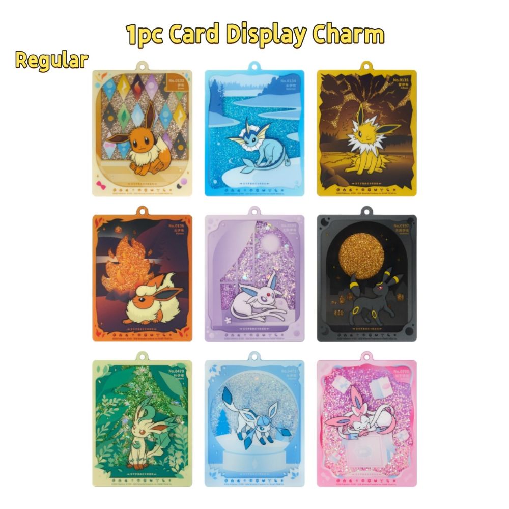 Pokémon Terastal Grand Crystal Gathering - 'Eevee & Friends' QuickSand Card Display Charm Gift Box (CSV9.5C)